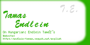 tamas endlein business card